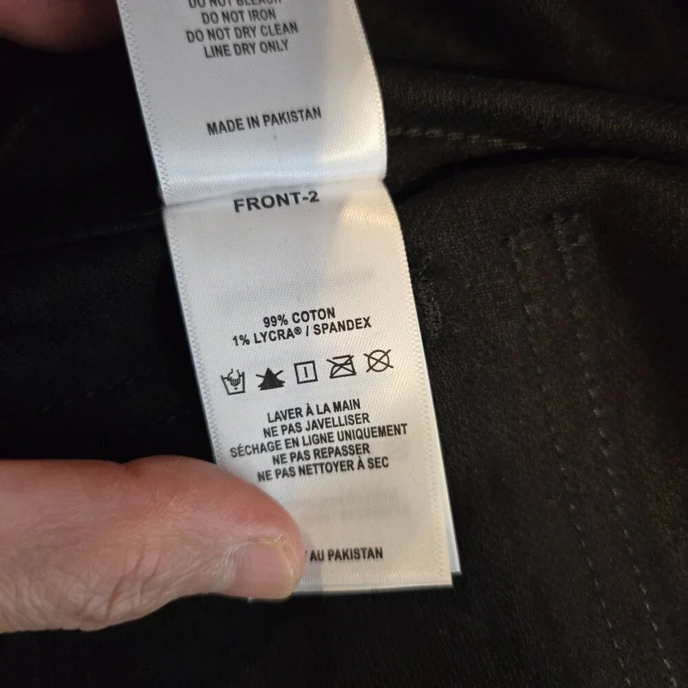 DL1961 Big Kid Girls' Manning Wax Coated Denim Jacket LARGE Black Long Sleeve
